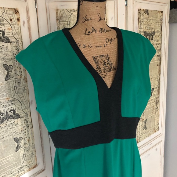 Narcisco Rodriguez for Design Nation Green Colorblock Dress Sz XL NWT - Picture 3 of 16